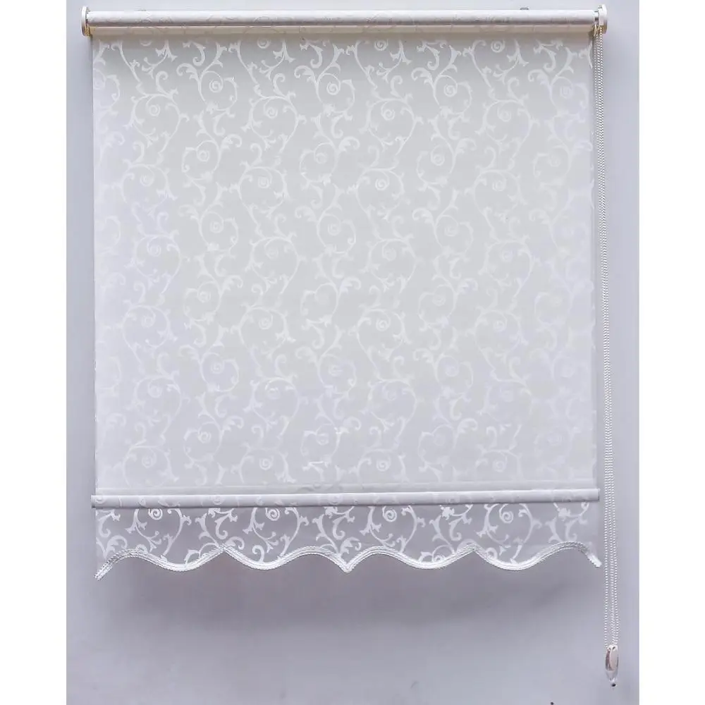 Бесплатная доставка элегантные белые рулонные шторы с зебровым принтом Шторы