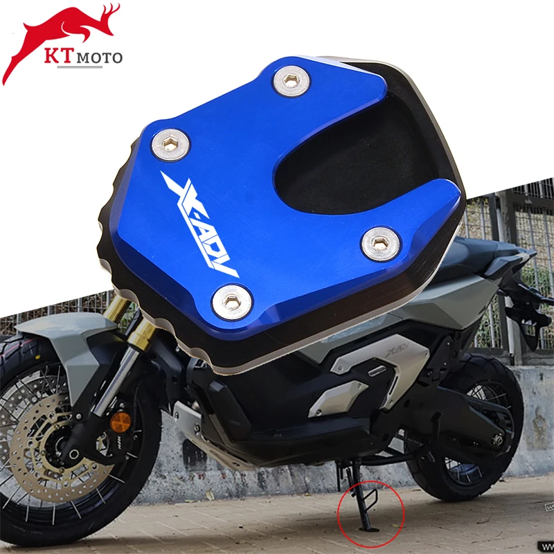 

CNC Kickstand Foot Side Stand Extension Pad Support Plate For HONDA X ADV X-ADV XADV 750 2021-2022 Motorcycle accessories