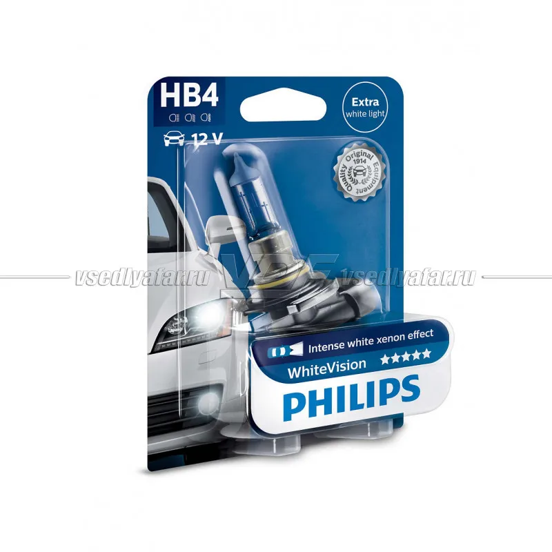 Лампа галогенная PHILIPS HB4 Diamond Vision 12V 55W (P22d) 1 шт. | Автомобили и мотоциклы