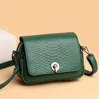 

New Chain Women Bag Crocodile Pattern Famous Brands Bag Fashion Luxury Leather Shoulder Bag Messenger Bag High Quality