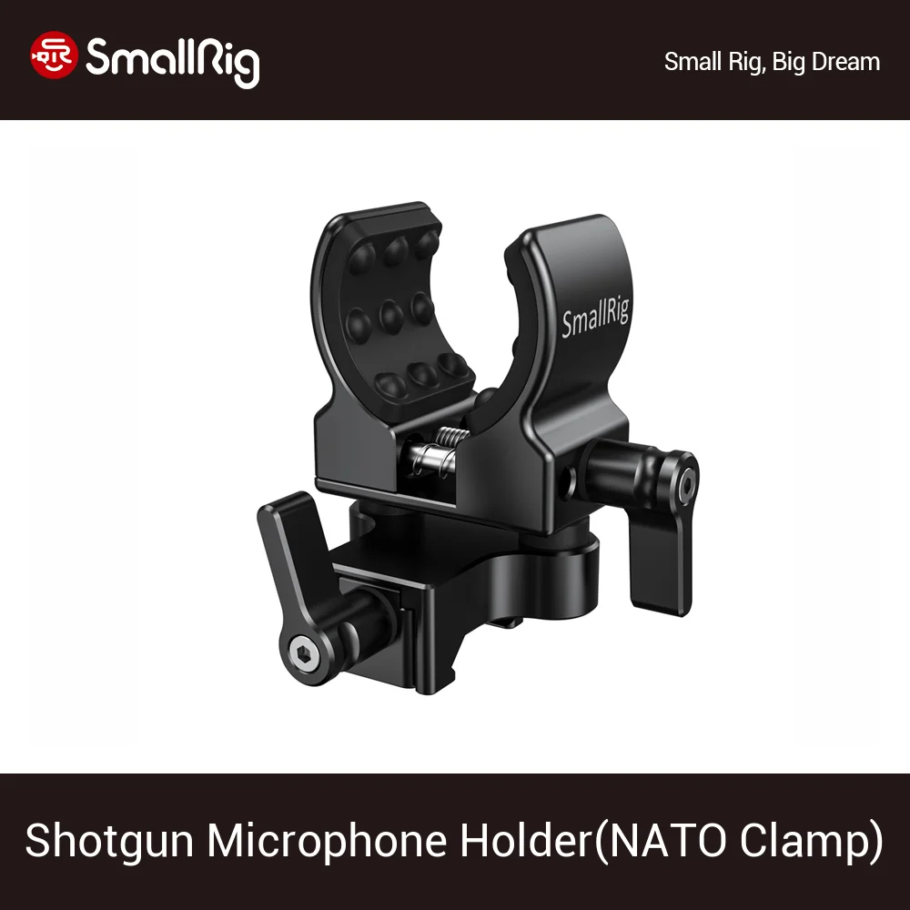 SmallRig DSLR Camera Cage Microphone Holder (NATO Clamp) With 19-25mm Diameter Shock Clamp - 2351 | Электроника