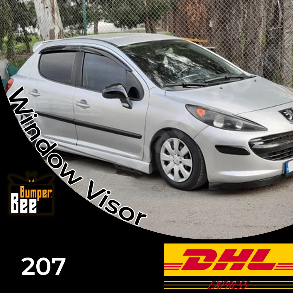 

Оконные аксессуары для Peugeot 207 2006 2007 2008 2009 2010 2011 2012, оконный дефлектор, защита от дождя, козырек, навесы
