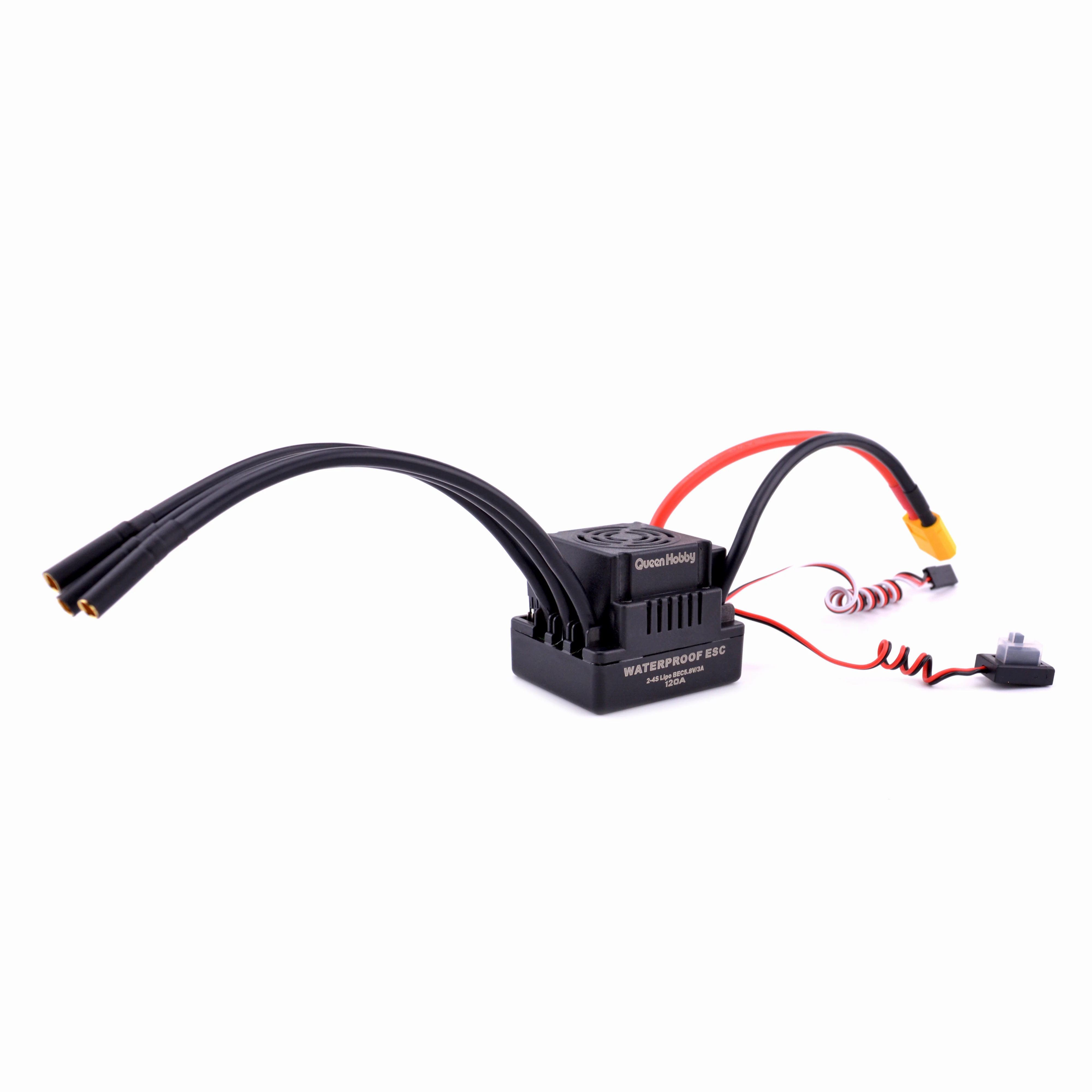 Водонепроницаемый Бесщеточный Регулятор Скорости 60A 80A 120A ESC с 5 8 V / 3A BEC для 1/10 1/8 RC