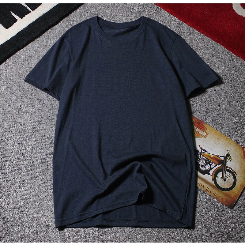 

Summer T-shirts Plus Size Big 6XL Men Casual 8XL 10XL Cotton Simple Home Tees Solid Color Black 52 54 56 58 60 62 64 66 68 70