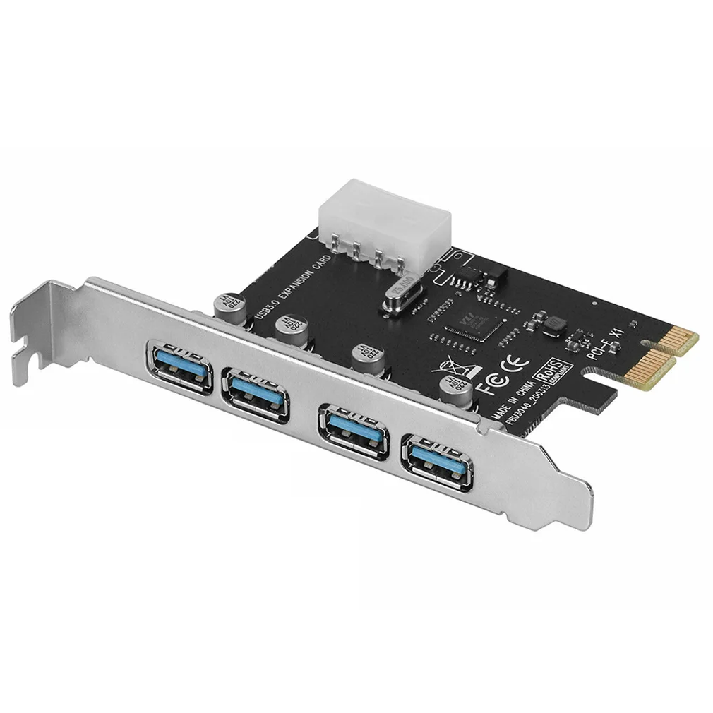 4 порта PCI-E к USB 3 0 HUB PCI Express адаптер расширения карты 5 Гбит/с скоростной верх для