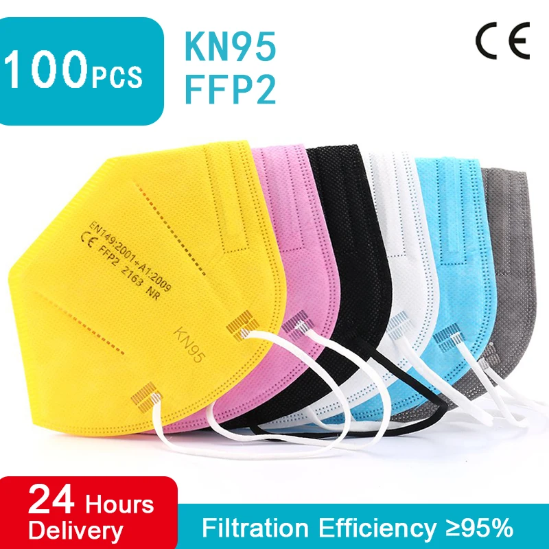 

Colores Mascarilla FPP2 Homologada 5 Layers ffp2reutilizable KN95 Face Mask Respirator FFP2 CE Protective Masks FFP 2 FFP2mask