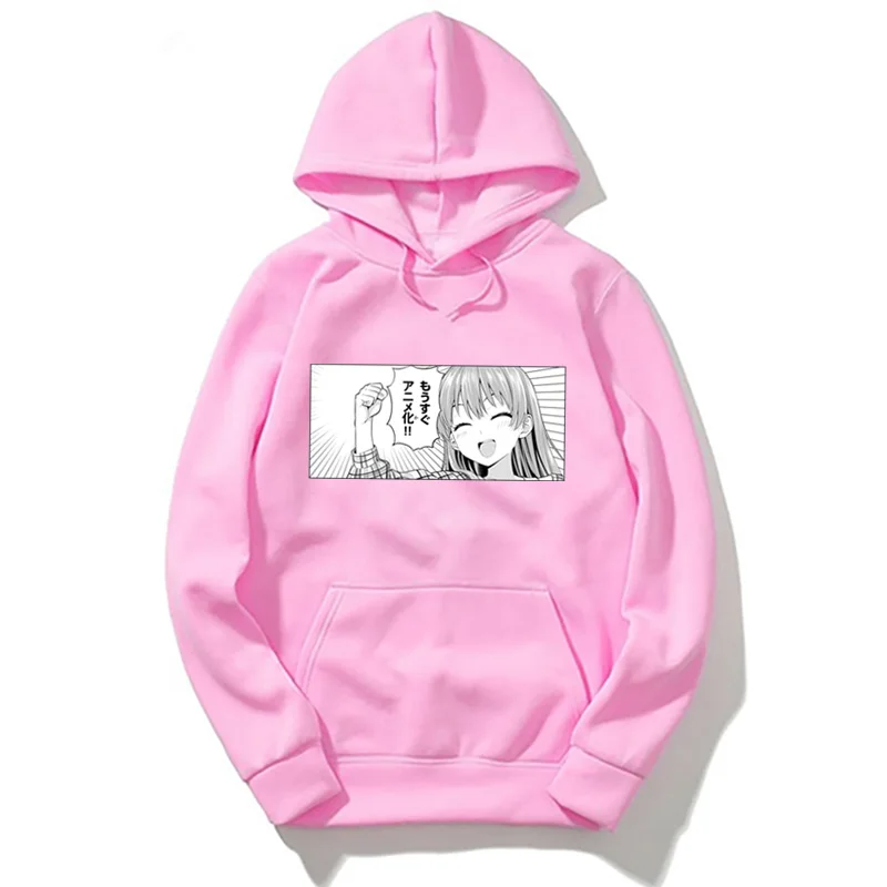 Fashion Men/women Sweatshirt Girlfriend also she Anime Printed Hoodies Pullover Harajuku Tops