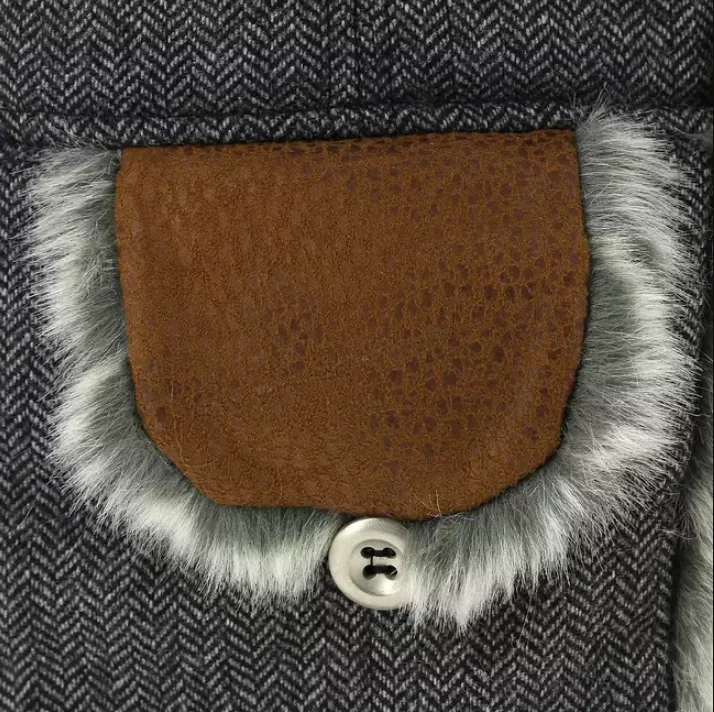 

Cruising Fur Skiing Ushanka Adult Grey Skiing Hat Warm Hat Snow Cap