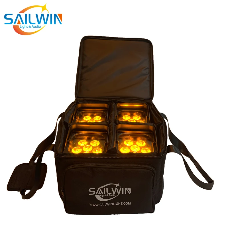 Умный светодиодный светильник RGBAW для мобильных телефонов 4x18 Вт 6 в 1 с УФ питанием