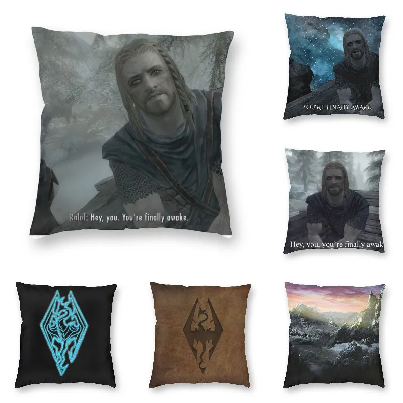 Эй вы наконец наволочка для подушки роскошная домашняя декоративная дивана Skyrim |