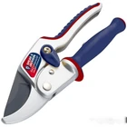 Секатор с храповым механизмом и алюминиевым корпусом из высокоуглеродистой стали