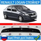 Дефлектор козырек заднего стекла для Renault Logan 2004-2013 деталь Рено Логан 1 автомобильные Детали экстерьера спойлер тюнинг