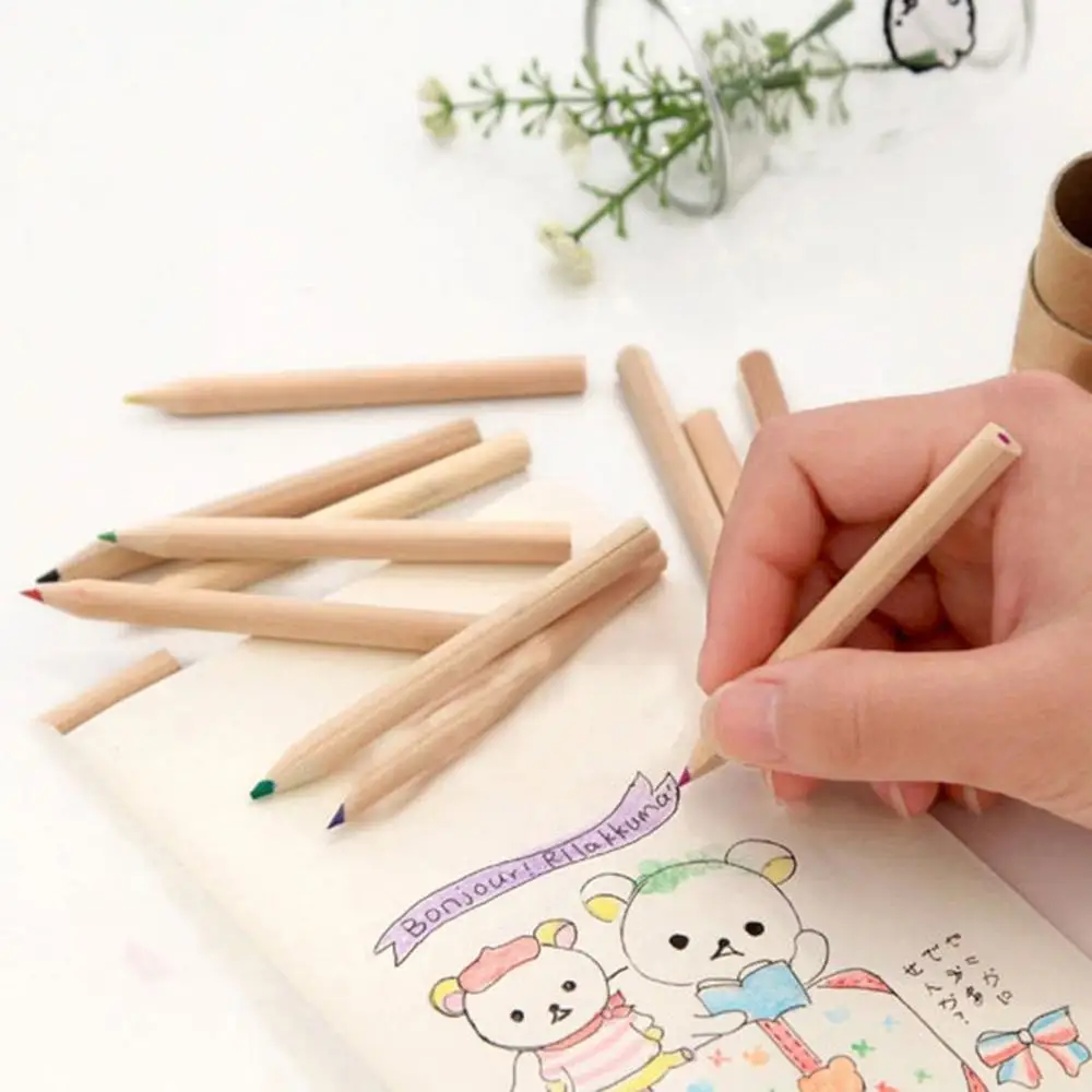 12 цветов es de madera цветные карандаши набор цветных карандашей canetas Color IAS color iage box i