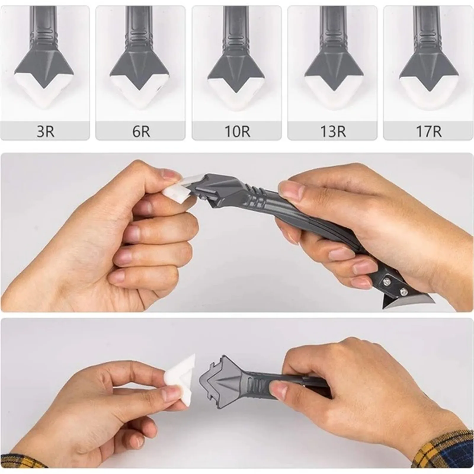 5 в 1 силиконовый инструмент для удаления шкуры герметик гладкий скребок решетка