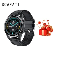 scafati i9 smart watch full touch round screen call men sports waterproof smartwatch clock fitness tracker for android ios