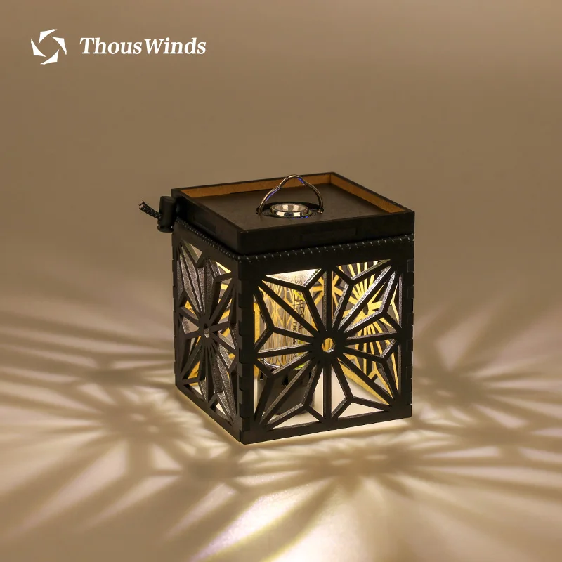 

Thous Winds Goal Zero Camping Lamp Cover LED Shadow Wooden Lantern Tent Atmosphere Light Lampshade