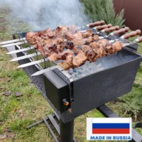 Универсальная насадка на мангал  электропривод, который сам вращает шампура#4