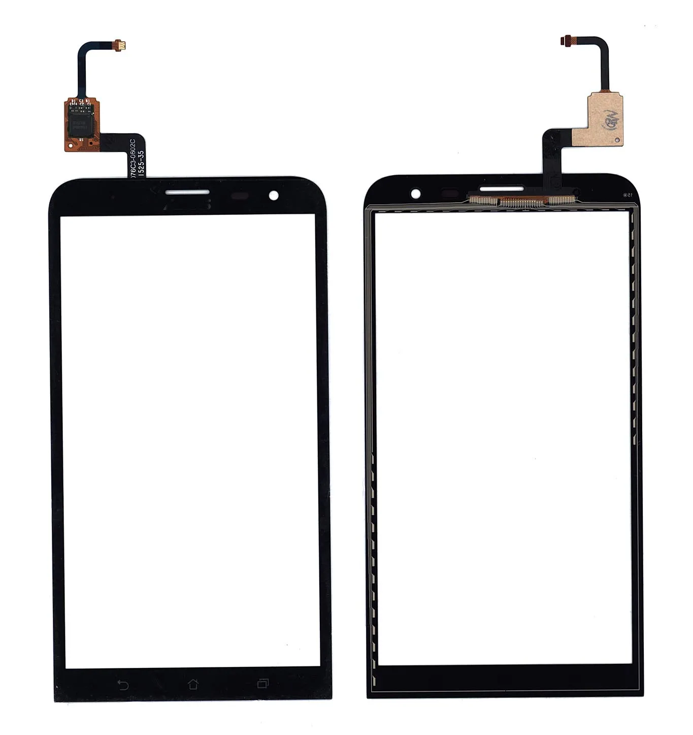 Сенсорное стекло (тачскрин) для Asus ZenFone 2 Laser ZE601KL черное | Мобильные телефоны и