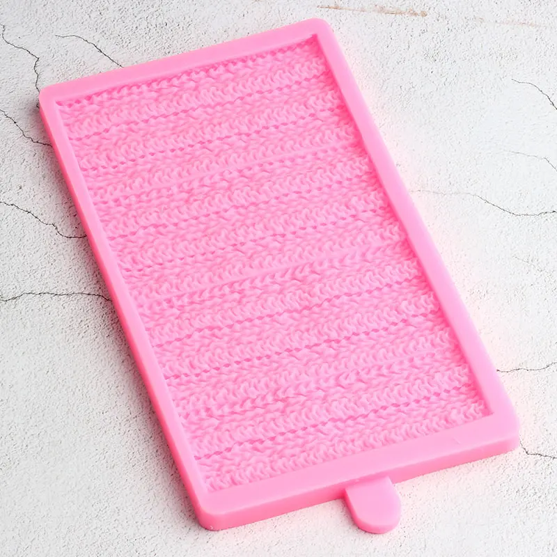 

Knitted Cake Border Silicone Molds Chocolate Fondant Mold Cake Decorating Tools DIY Cupcake Topper Candy Polymer Clay Moulds