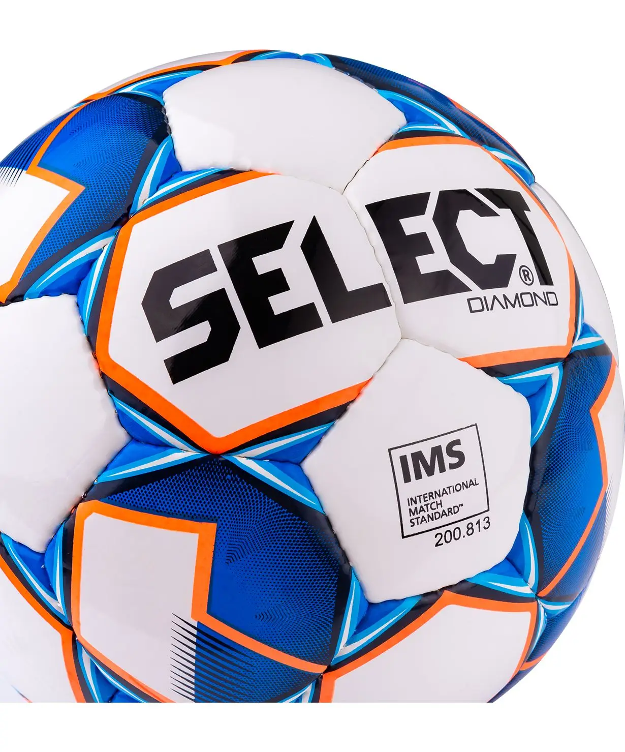 Ball soccer ball nose Diamond IMS 810015 No. 4 White/Blue/Orange | Игрушки и хобби