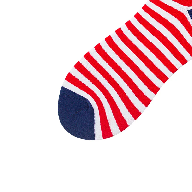 Fashion Male Casual American Flag Stars Socks New Old Glory Men Crew Stripes Cotton standard Couples | Мужская одежда