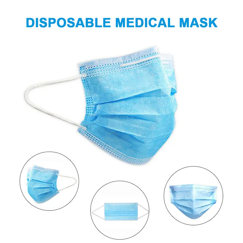 50 шт. одноразовые маски респираторы для лица|Маски вечеринки| |