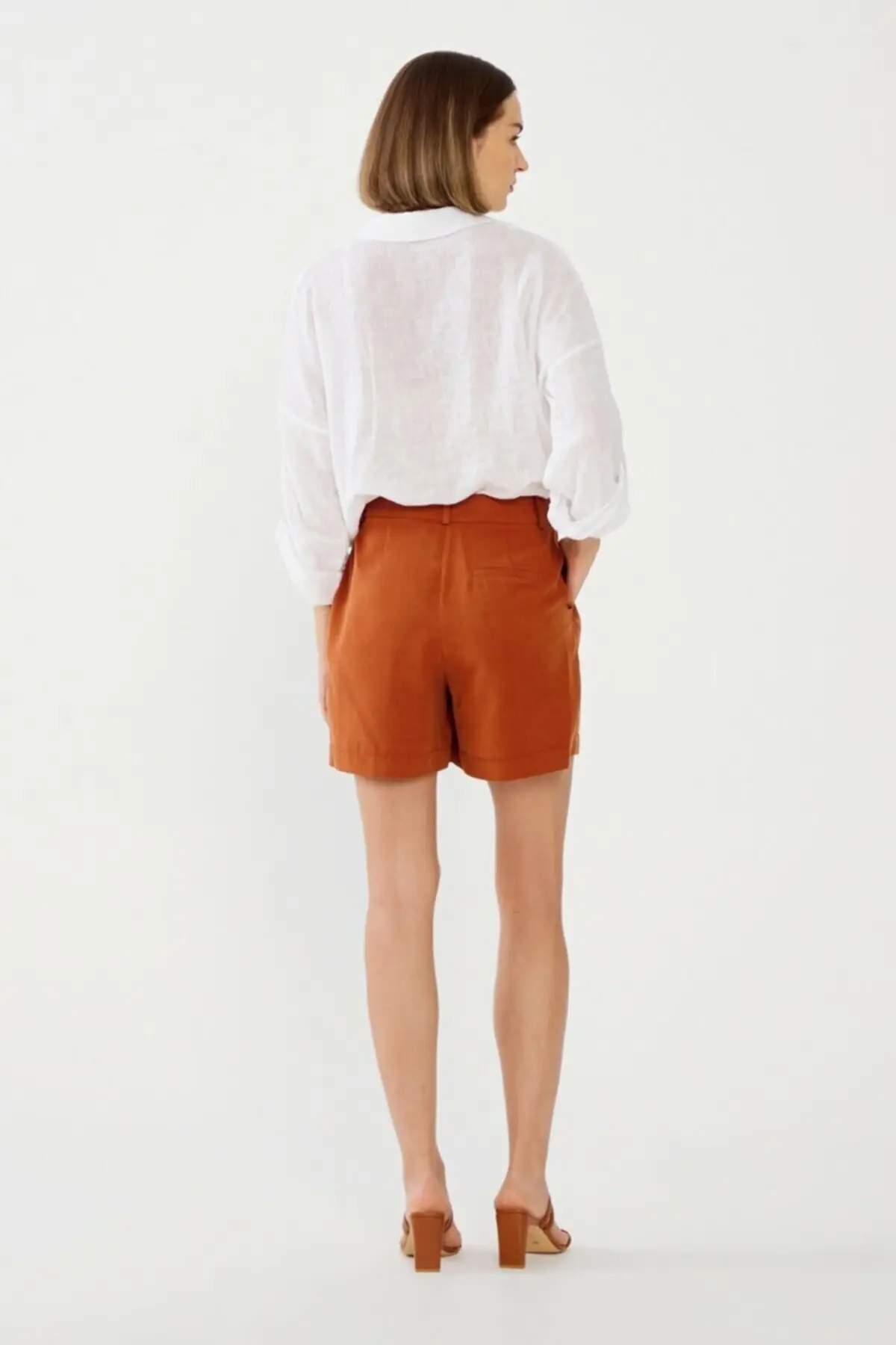 

Women's Cinnamon Pockets Shorts Summer Spring