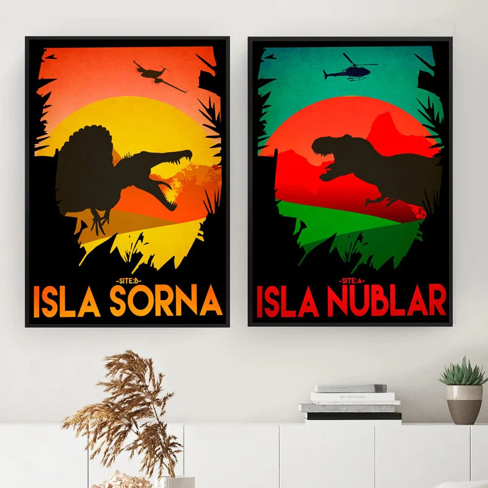 

Dinosaur National Park Poster Print Vintage Art Painting Retro Posters Travel Landscape Wall Art Picture For Living Room Decor