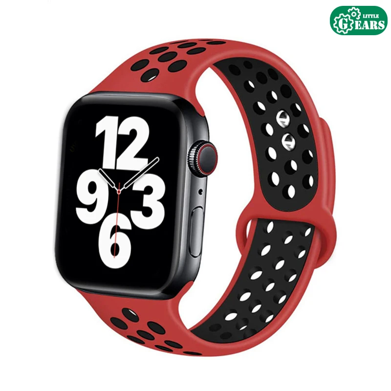 Совместимый ремешок для Apple Watch iWatch Series 1 / 2 3 4 5 | 38 40 42 44 мм сменный двухцветный