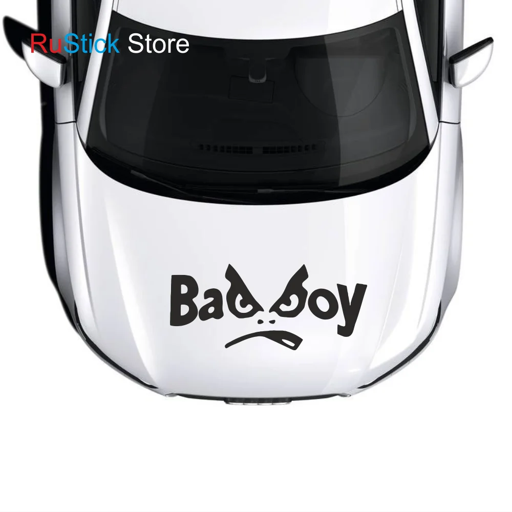 Наклейка на автомобиль Bad Boy Злой плохой парень морда для авто |