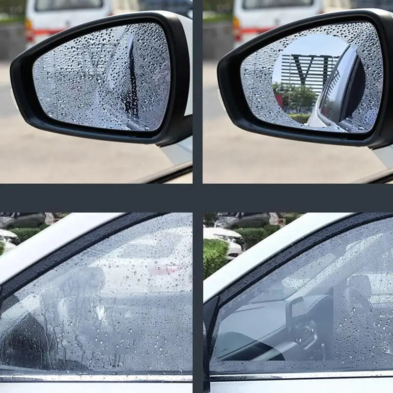 

2 Pcs Car Rainproof Film Car Car Rearview Mirror protective Rain proof Anti fog Waterproof Film Membrane Car Sticker Accessories