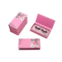 cute pink eyelash packaging custom logo lash box wholesale 5d 25mm mink lashes 3d eyelashes with packaging mean girls burn book