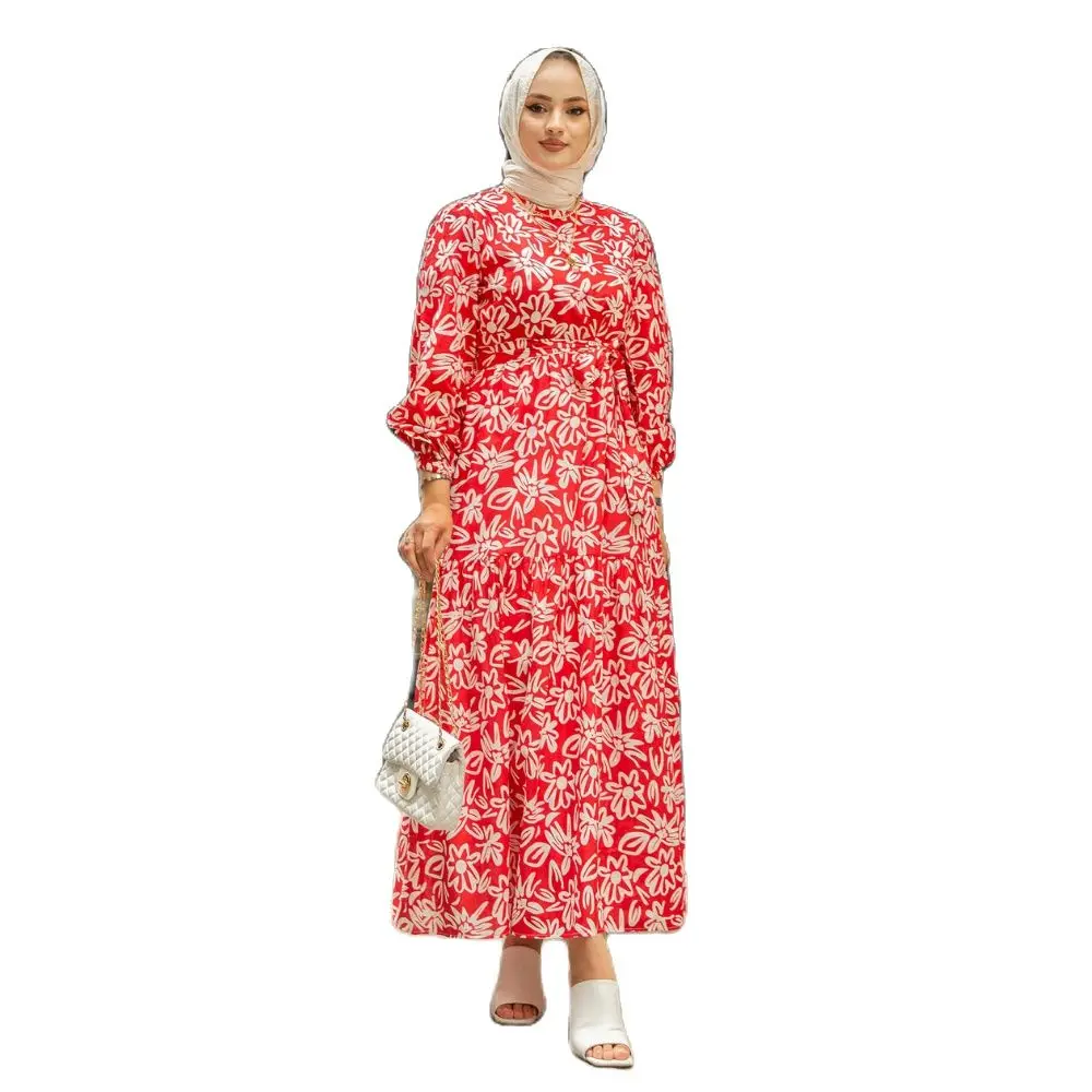 Jasmine Patterned Dress 5 Different Colors  muslim dress women african dresses for women abaya kaftan long dress formal dress fo