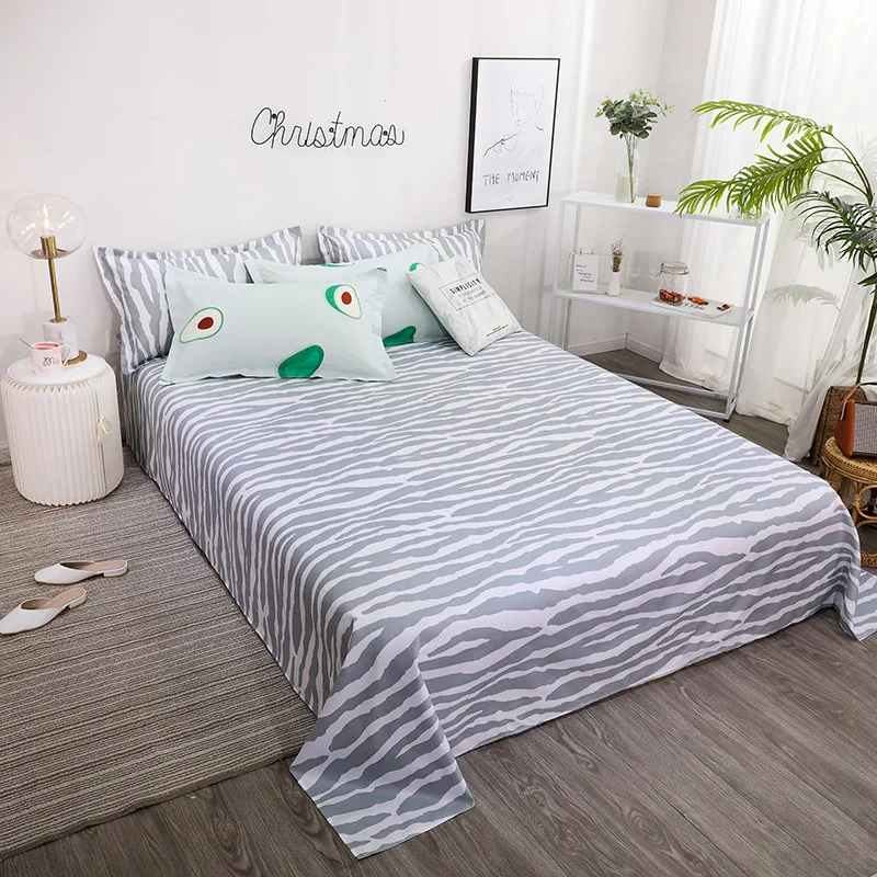 Комплект постельного белья с принтом авокадо коротким пододеяльником для