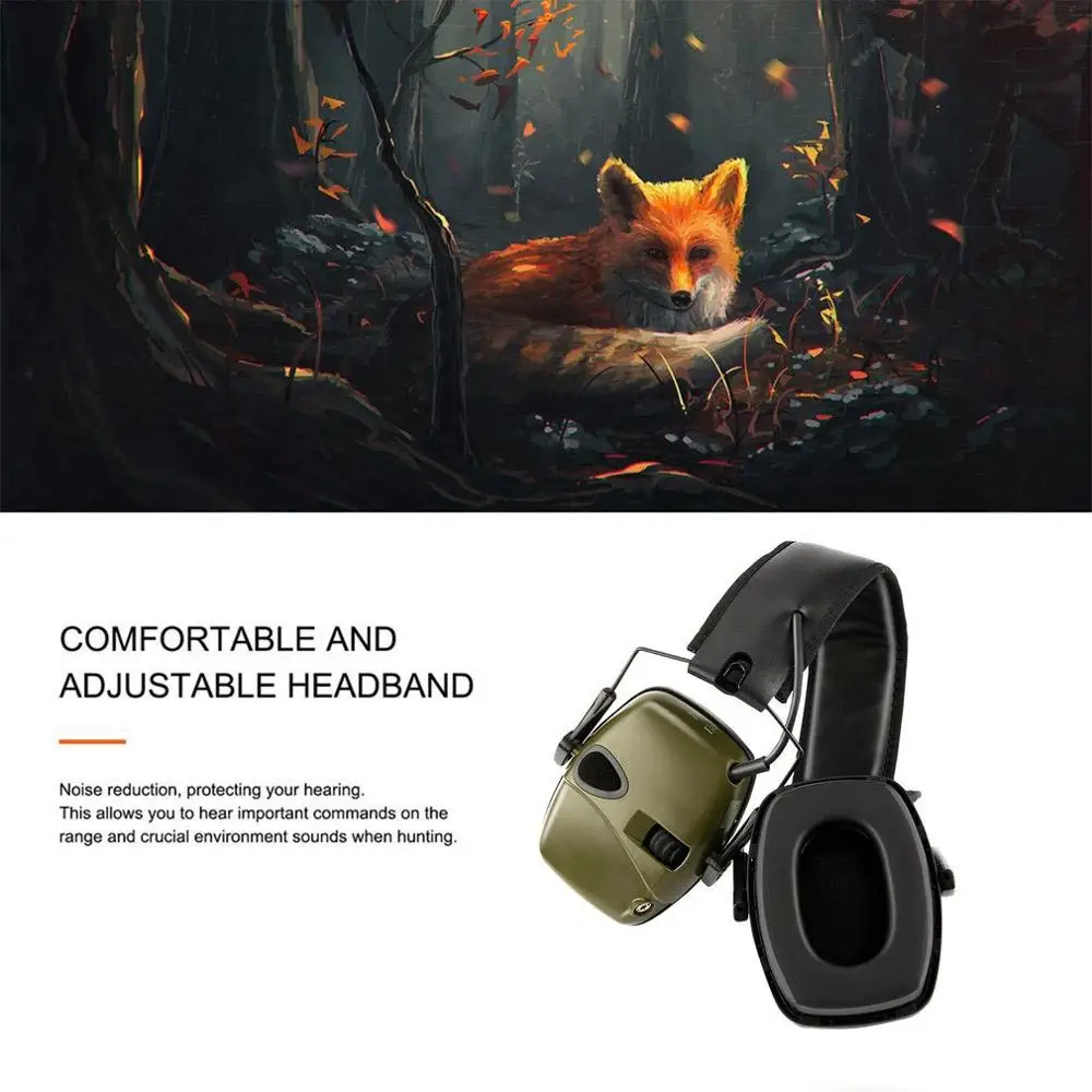 Анти шум ударный Звук Усиление электронная съемка наушник тактический охотничий