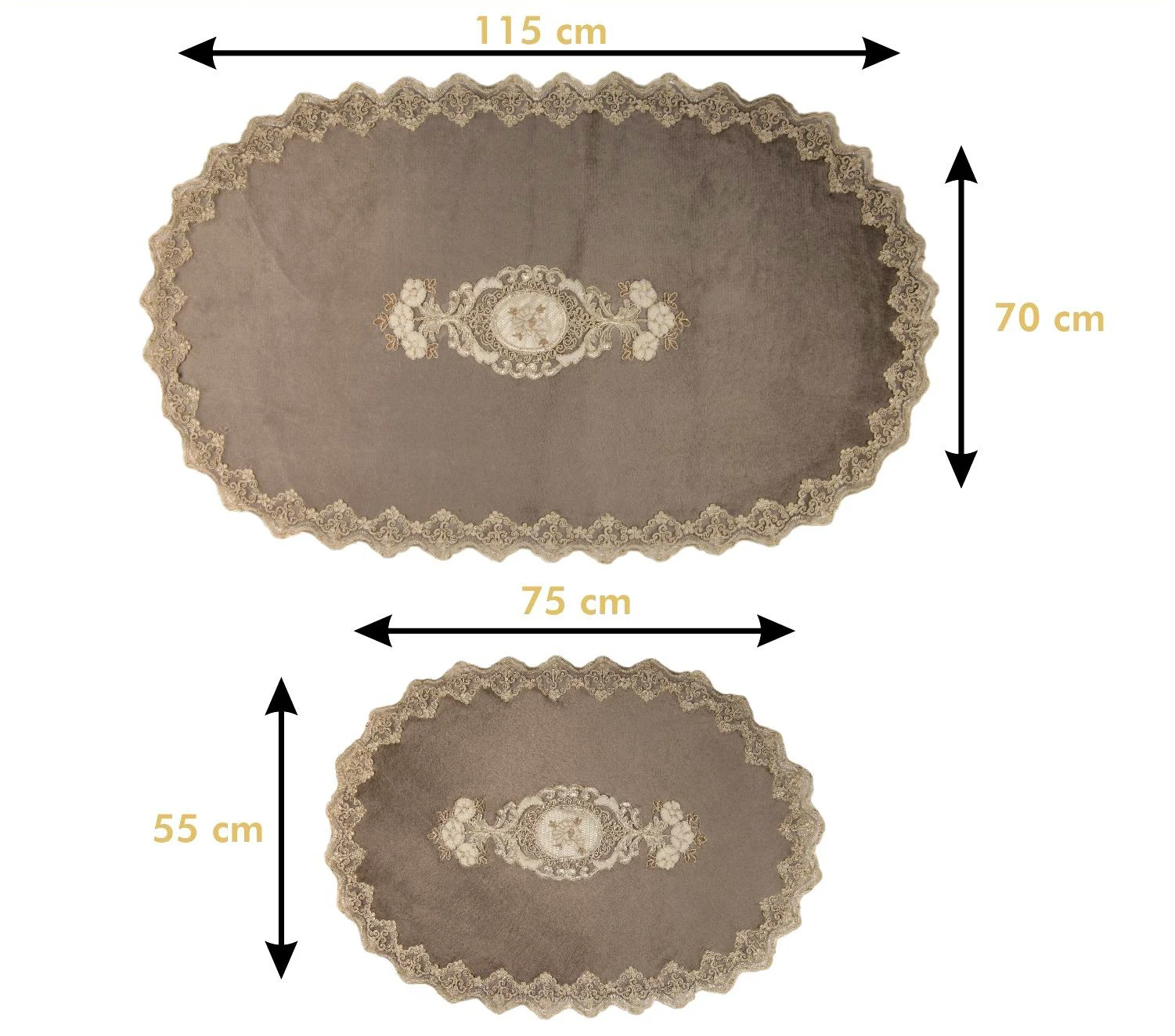 Prezzo Bonny Home Lisa Grey 2 Pezzi Tappetino Da Bagno In Peluche Antiscivolo In Pelle Lavabile In Lavatrice