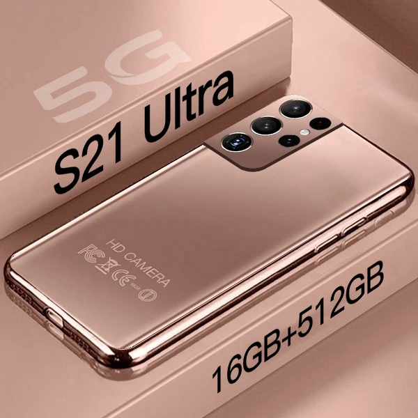 

Смартфон S21 Ultra, 16 ГБ + 512 ГБ, Android, экран 6,7 дюйма HD, фотообои, сотовые телефоны 24 + 48 Мп, мобильные телефоны Galaxy 10 Core