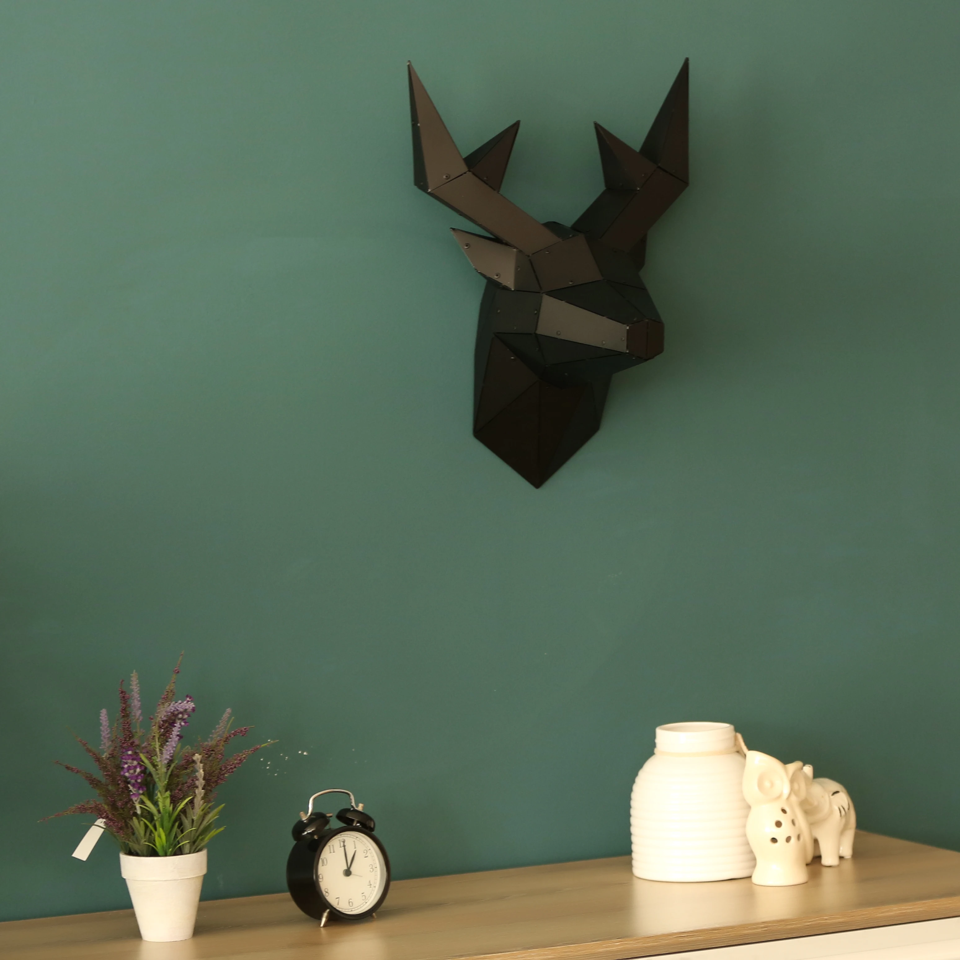 

DEER - 3 Dimension Metal Deer Sculpture Wall Decor Metal Wall Decor and Art, Deer, Metal Art Decor Home Office Decoration Bedroo