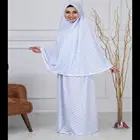 Мусульманская молитва с полным покрытием, искусственный хлопок, индейка, женский тонкий комплект из двух частей Рамадан, случайный цвет