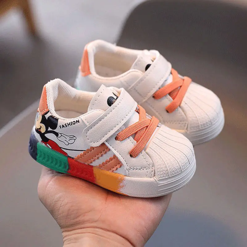 

New Spring, Summer, Autumn And Winter Cartoon Mickey Children's Shoes Boys And Girls Sports Shoes Children's Casual Shoes