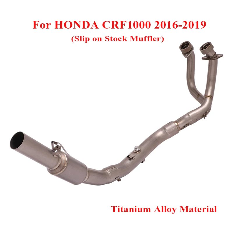 

Motorcycle Slip on Stock Muffler Exhaust Connect Link Tube Header Link Pipe for HONDA CRF1000 2016-2019