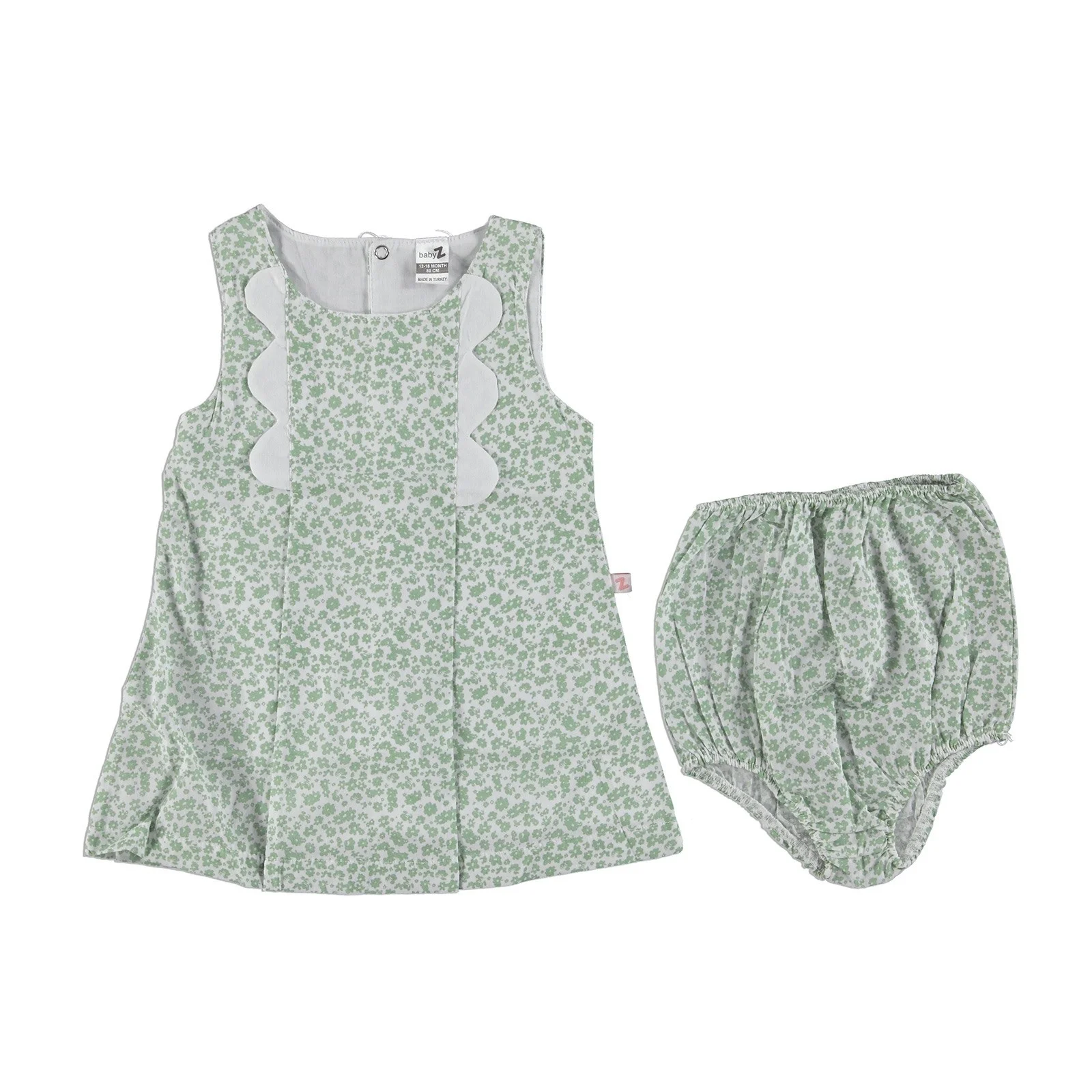 Ebebek BabyZ/весеннее платье с цветами для маленьких девочек; комплект с трусиками