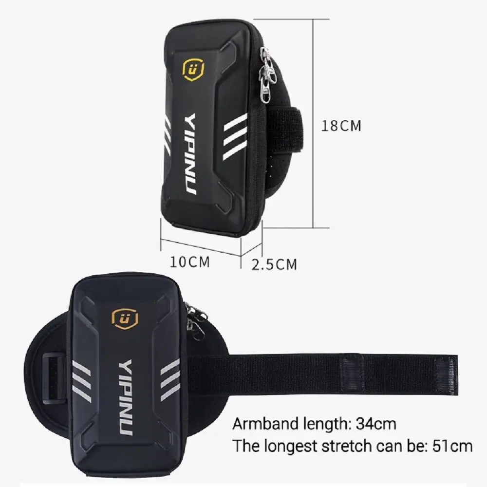 Waterproof reflective armband case with 2 compartments sport running cycling gym for Xiaomi Redmi 4X | Мобильные телефоны и