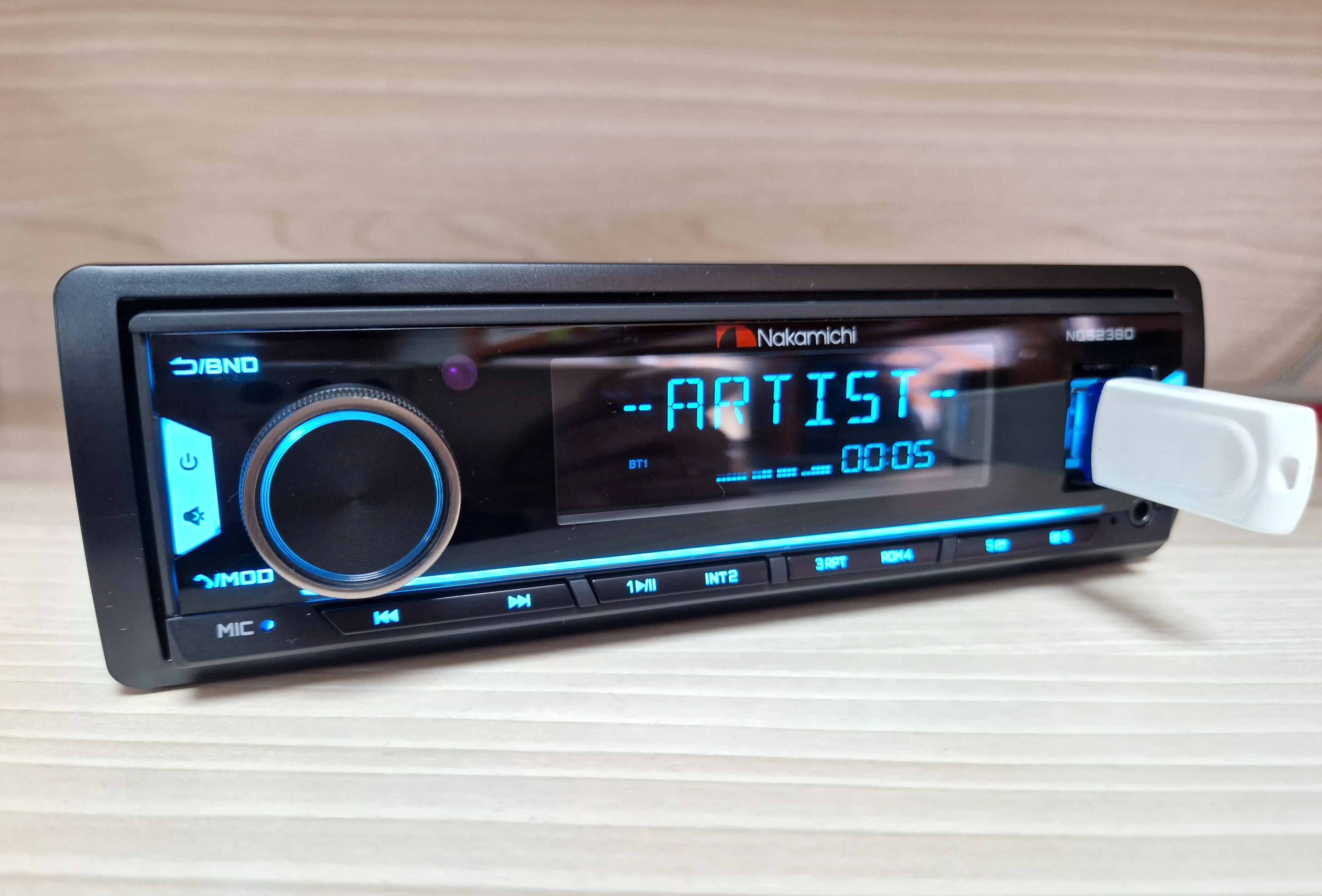 Процессорная Автомагнитола Nakamichi NQ523BD / DSP-процессор 4х50Вт Bluetooth FLAC MP3 RGB Эквалайзер