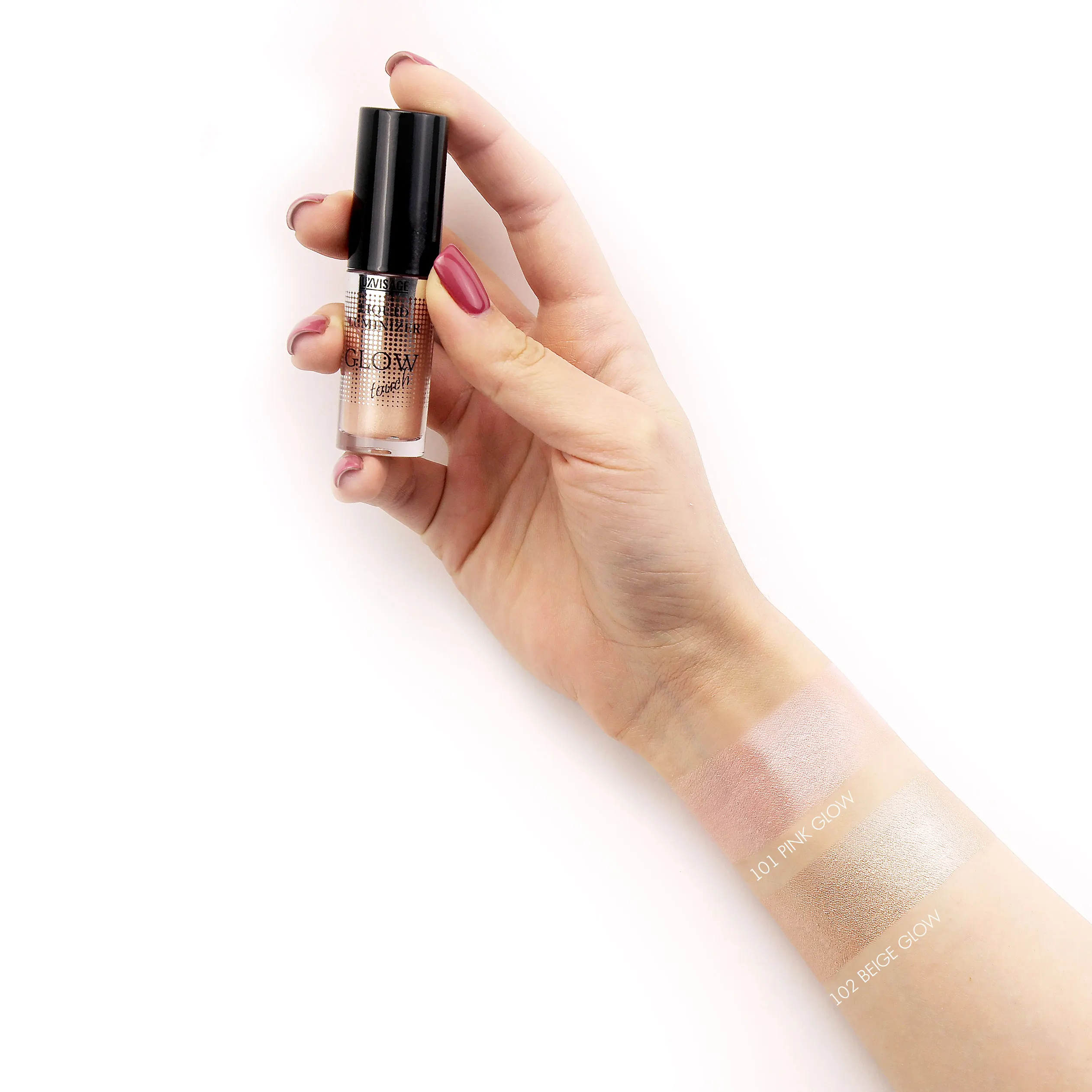 LUXVISAGE Люминайзер жидкий GLOW touch 101 Pink Glow 5 г|Бронзеры и хайлайтеры| |