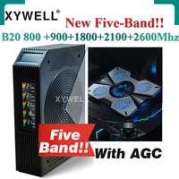 new1pcs five band cellphone cellular booster b20 800 900 1800 2100 2600mhz gsm repeater 2g3g4g cellular amplifier lte umts dcs