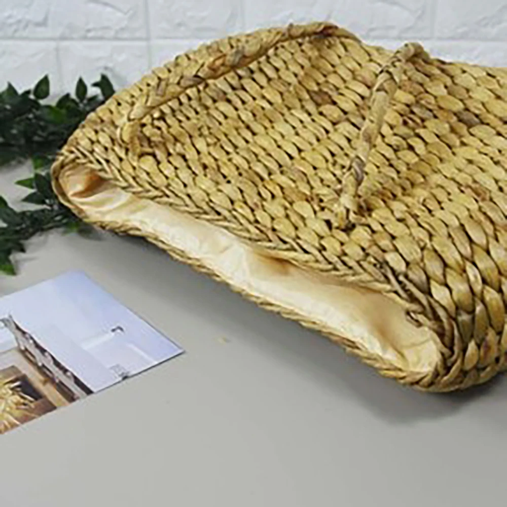 Сумка тоут из натуральной плетеной кожи сумочка клатч на цепочке сумка багет| |