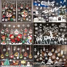 Счастливые рождественские украшения для дома, Рождественское украшение, рождественские подарки, новогодние наклейки 2022