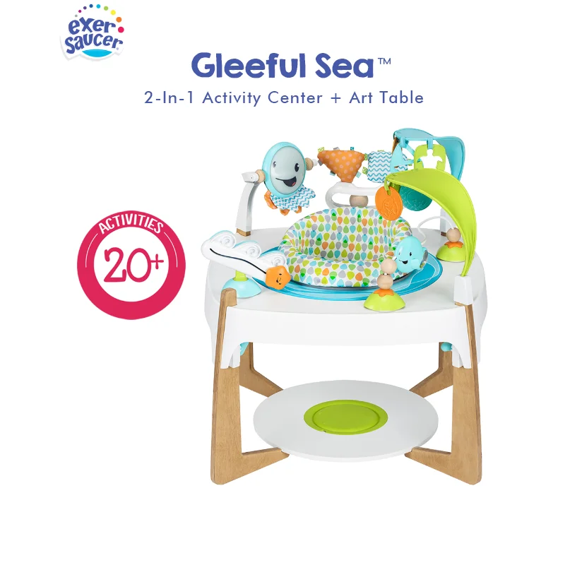 Exersaucer от Evenflo Gleeful Sea 2 в 1 центр деятельности и художественный стол детская