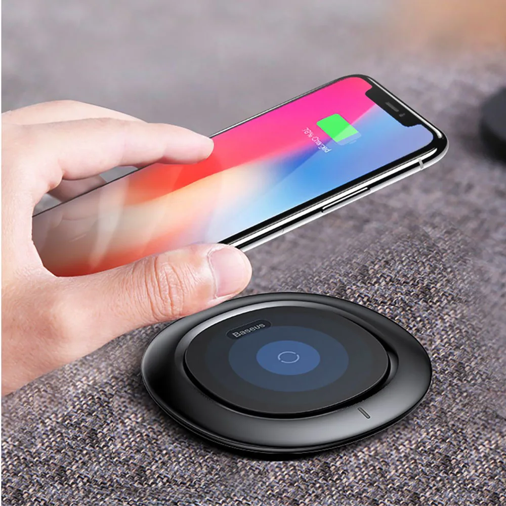 Беспроводная зарядка для телефона быстрая Baseus UFO Desktop Wireless Charger|Беспроводные